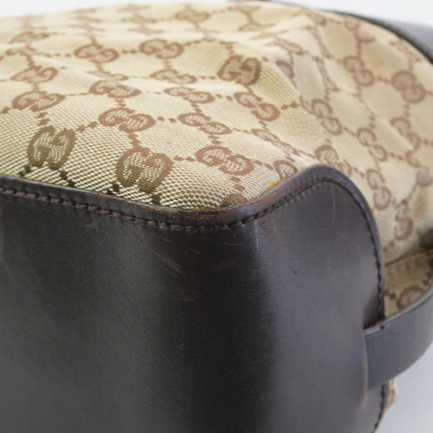 Gucci GG Canvas Belted Tote Bag Medium GHW