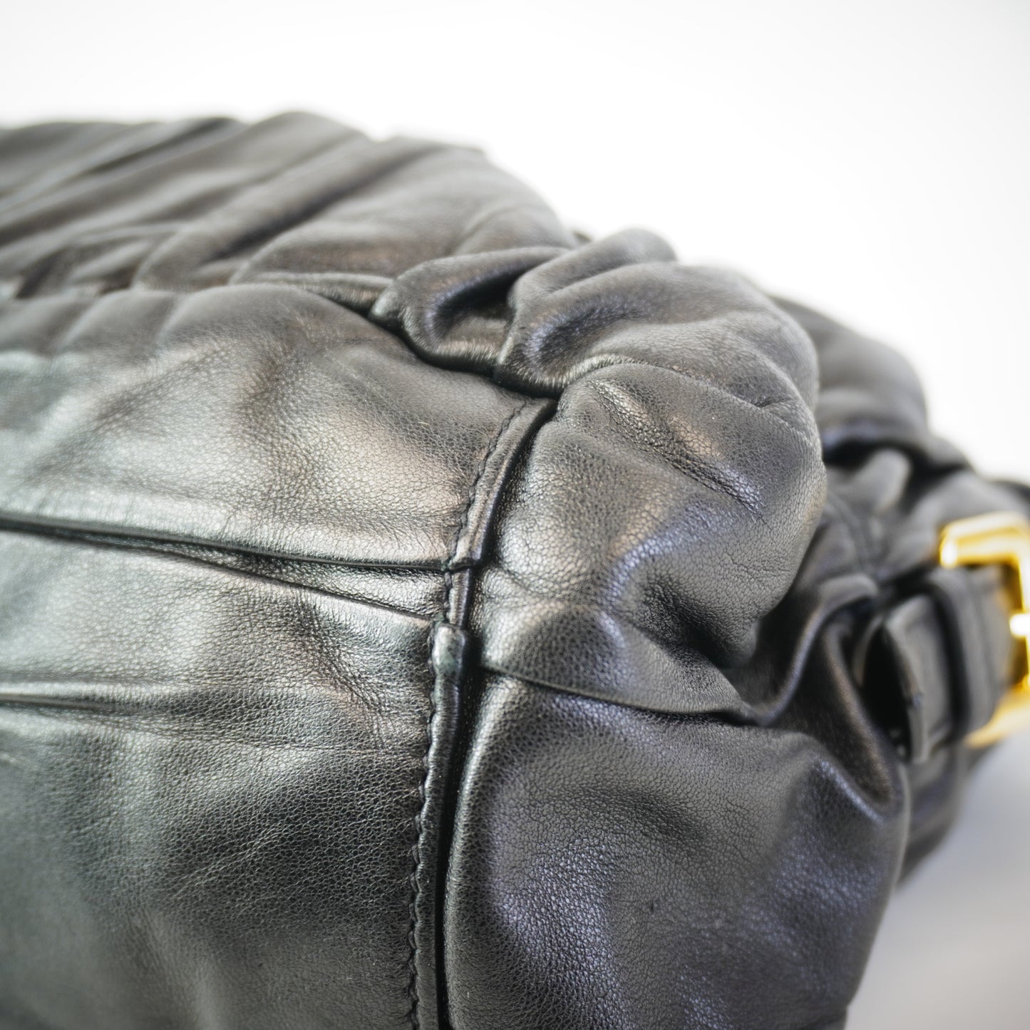 Prada Nappa Gaufre Leather Satche Bag GHW Medium