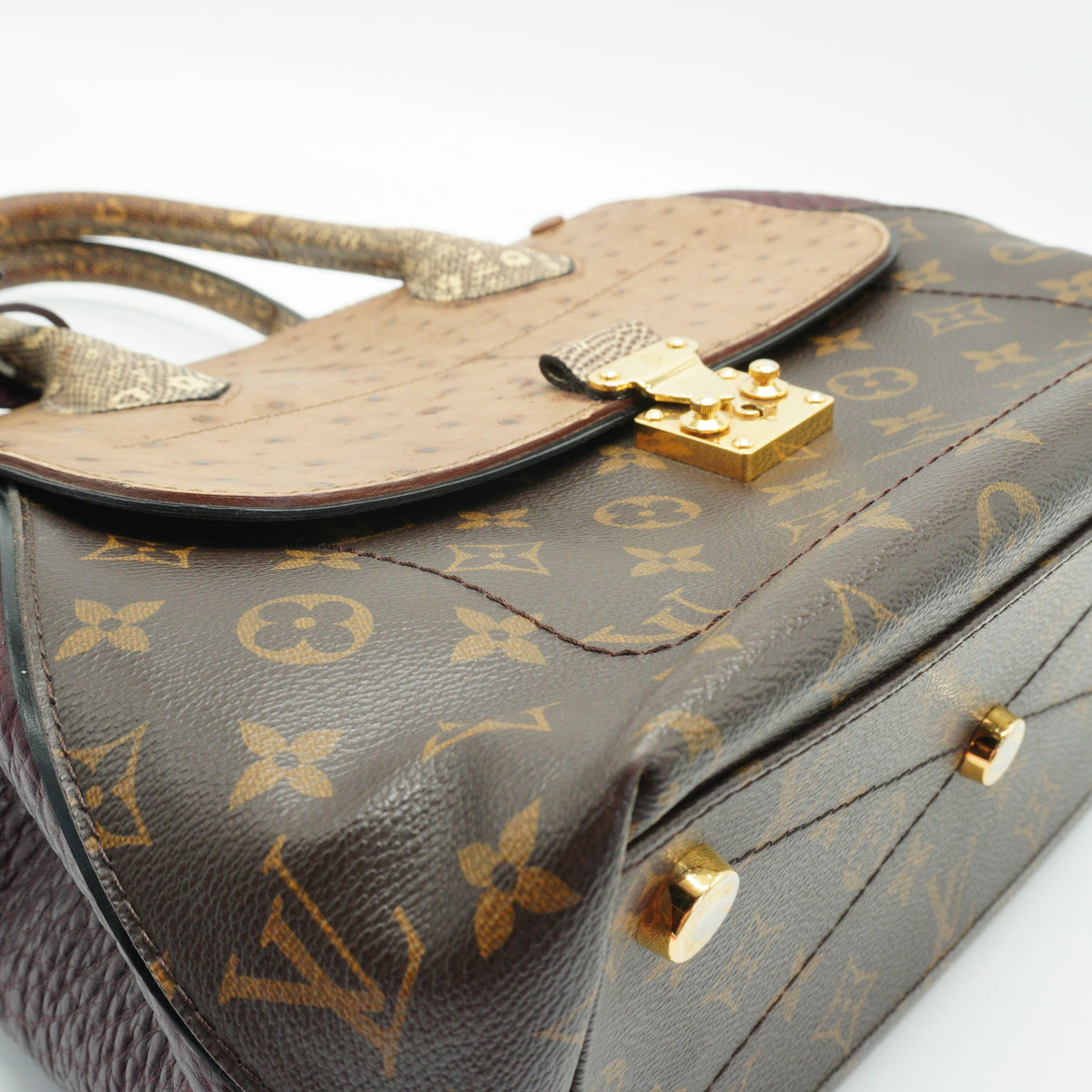Louis Vuitton	Limited Edition Exotique Monogram Majestueux Tote PM GHW