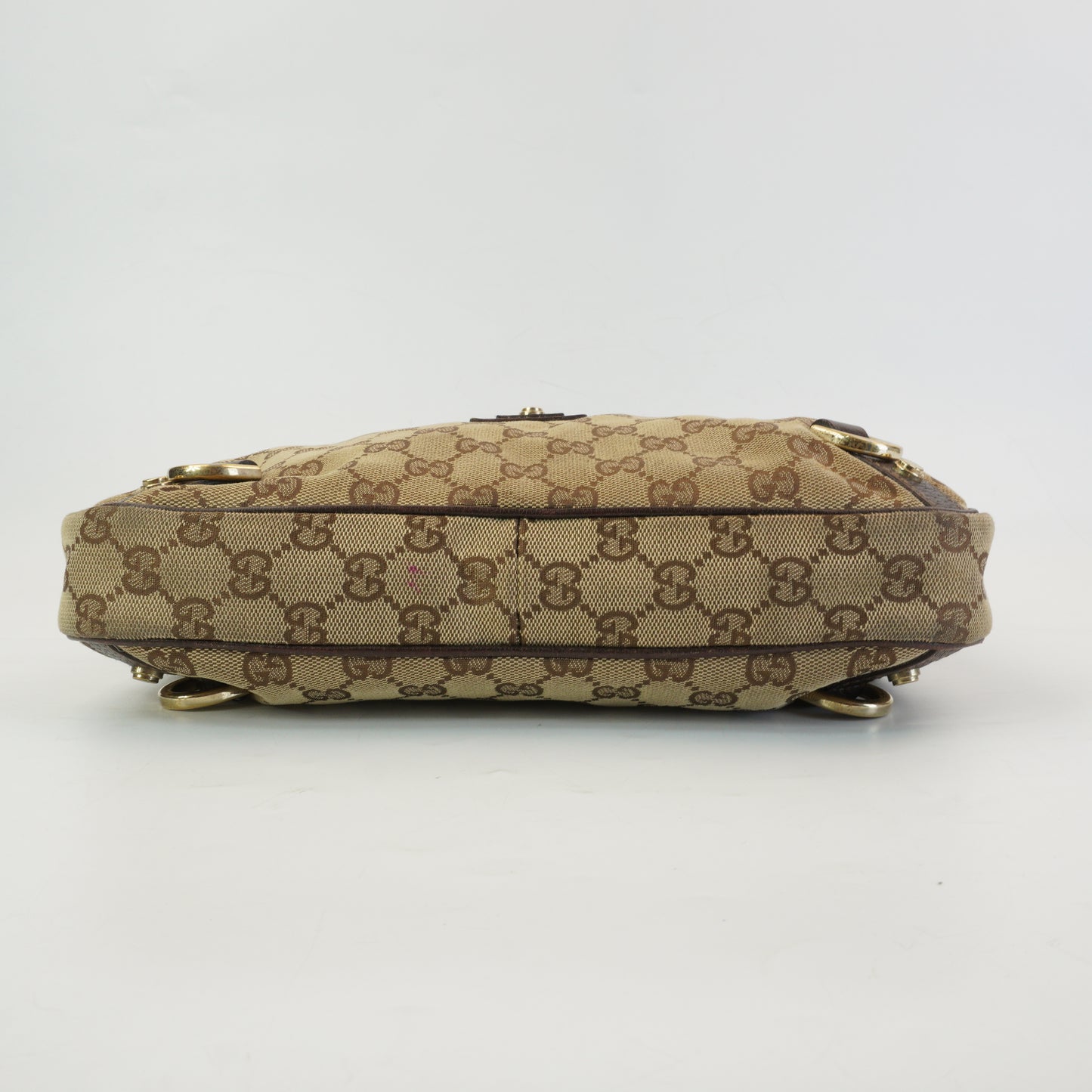 Gucci Abbey D-Ring Hobo Bag  Medium  Beige and Dark Brown GHW
