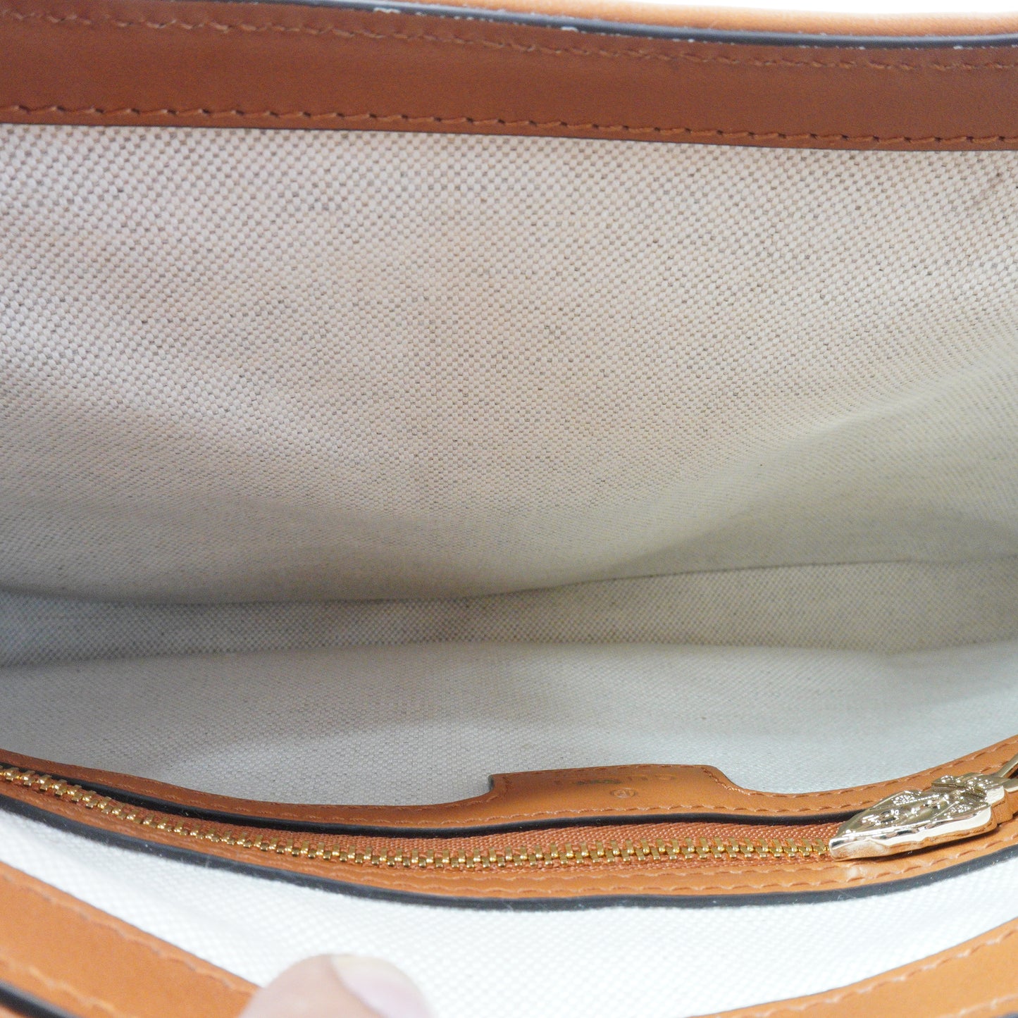 Gucci Jackie Shoulder Bag Canvas Small Brown GHW