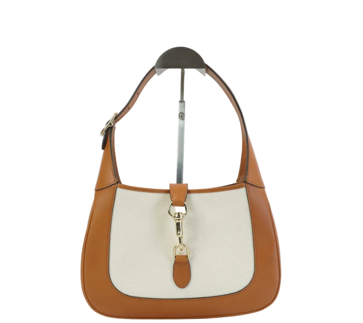 Gucci Jackie Shoulder Bag Canvas Small Brown GHW