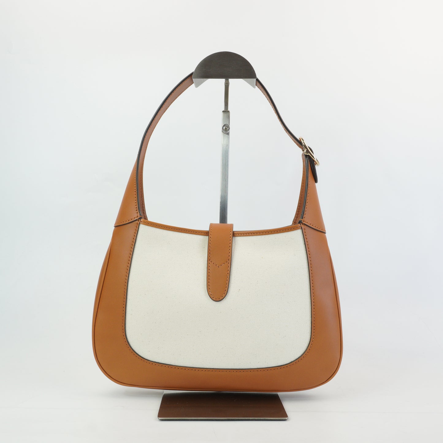Gucci Jackie Shoulder Bag Canvas Small Brown GHW