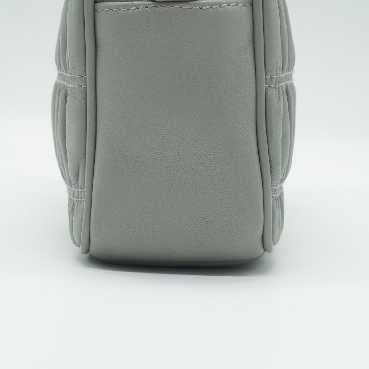 Prada	Nappa Gaufe Camera Bag Grey