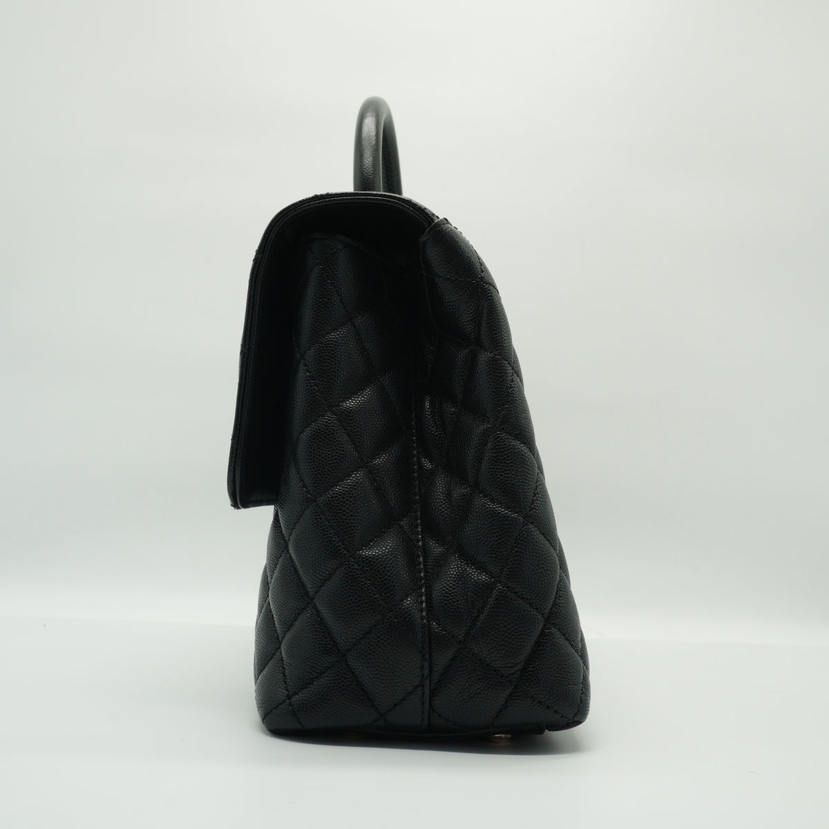 Chanel	Coco Handle Black Bag Jumbo GHW