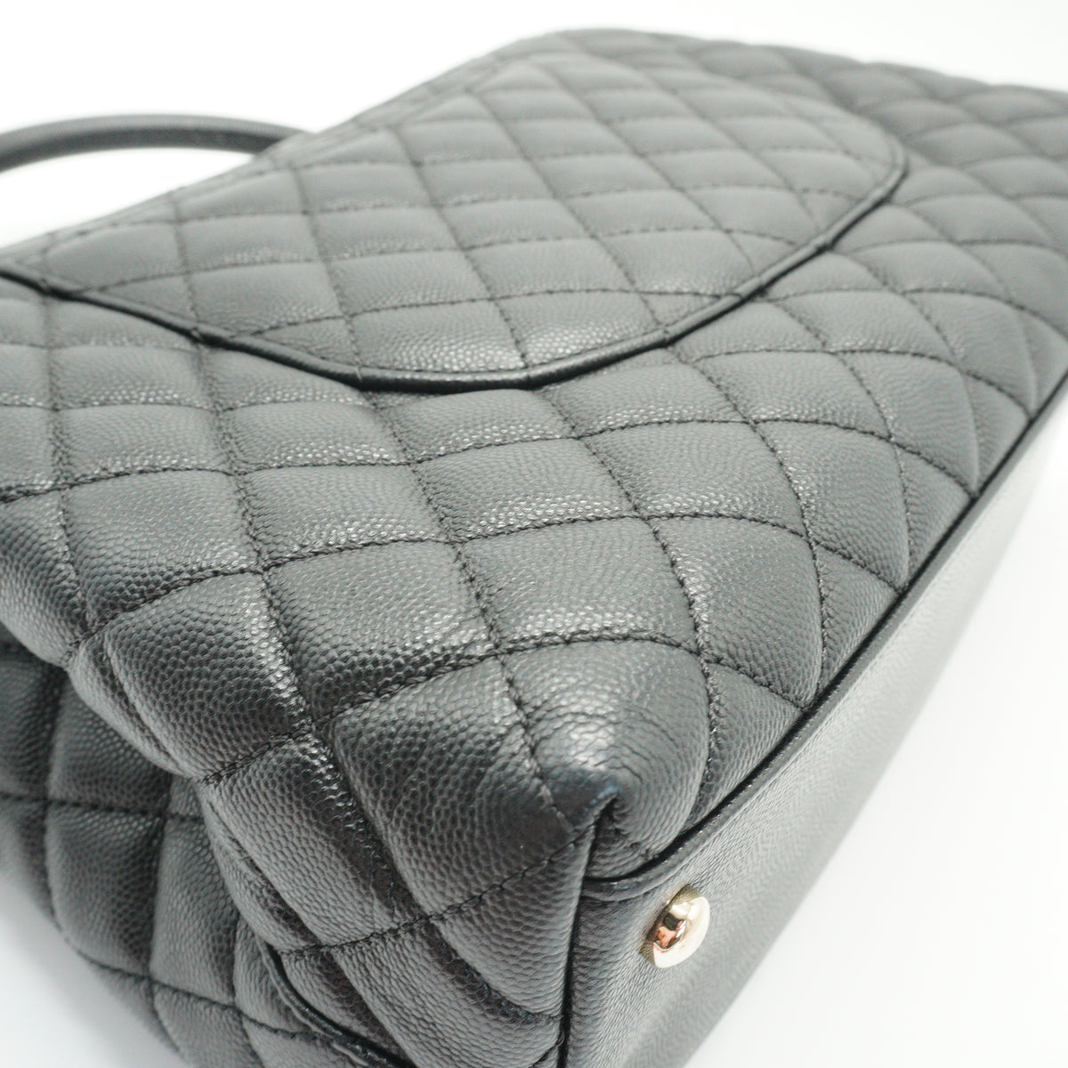 Chanel	Coco Handle Black Bag Jumbo GHW