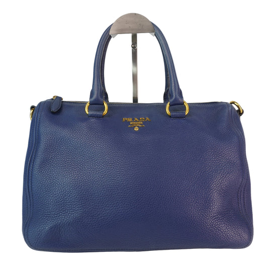 Prada  Vitello Daino Leather Blue