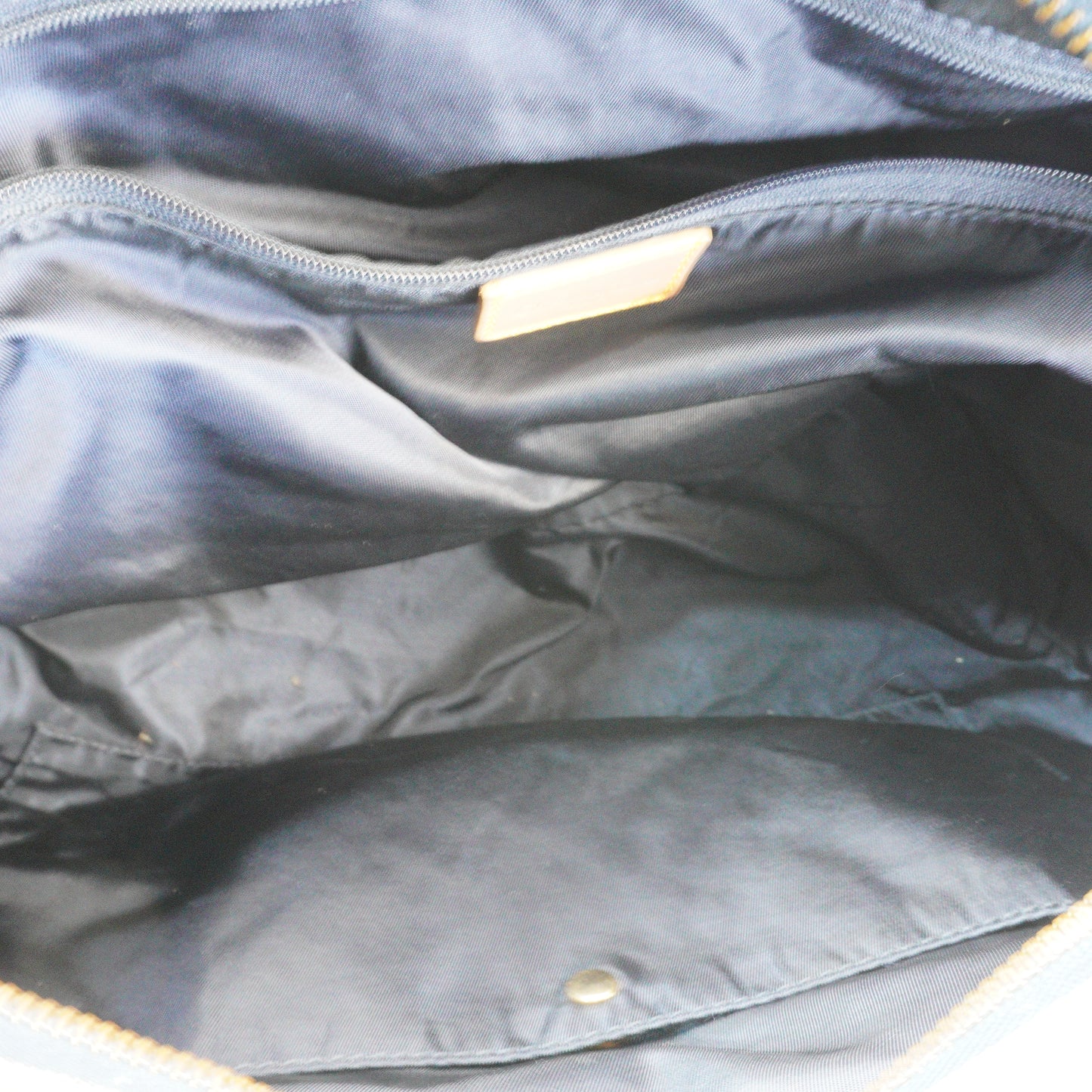 Dior	Denim Boston Large Blue GHW