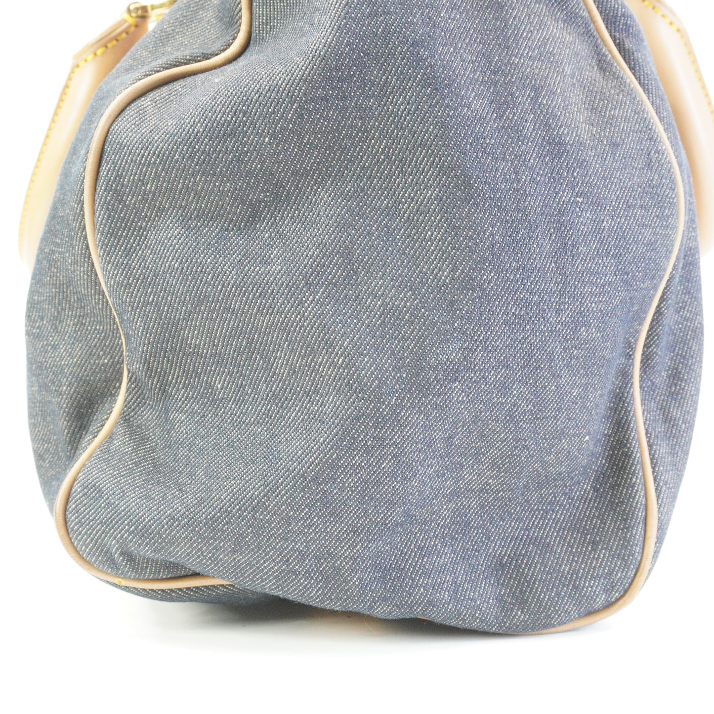 Dior	Denim Boston Large Blue GHW