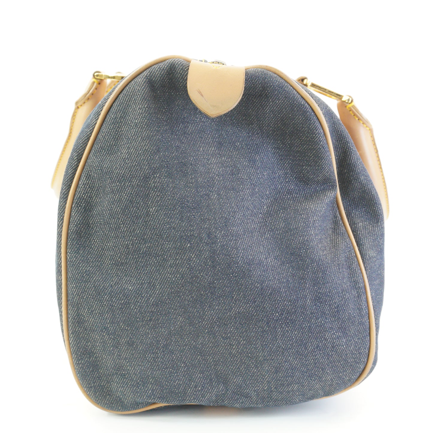 Dior	Denim Boston Large Blue GHW