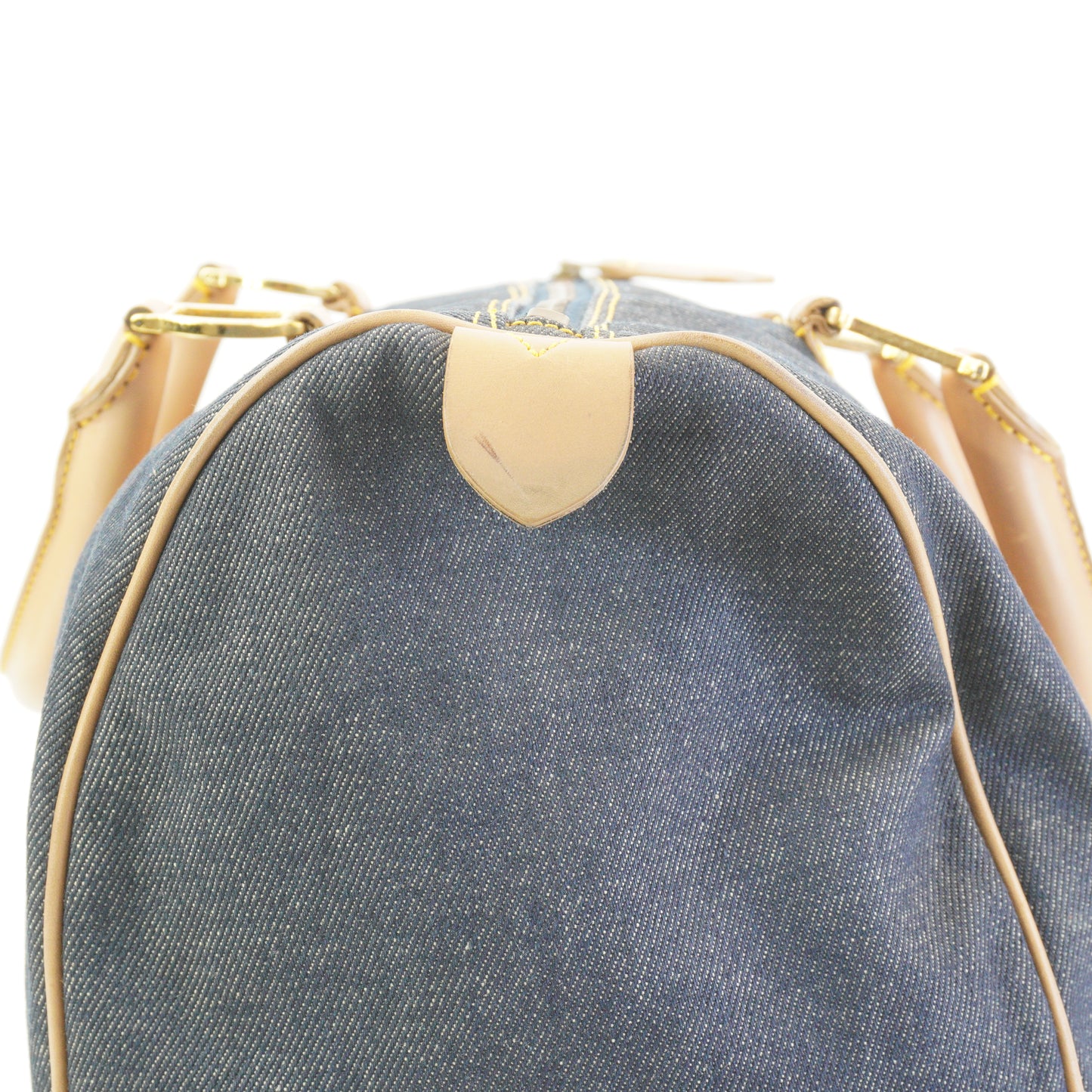 Dior	Denim Boston Large Blue GHW