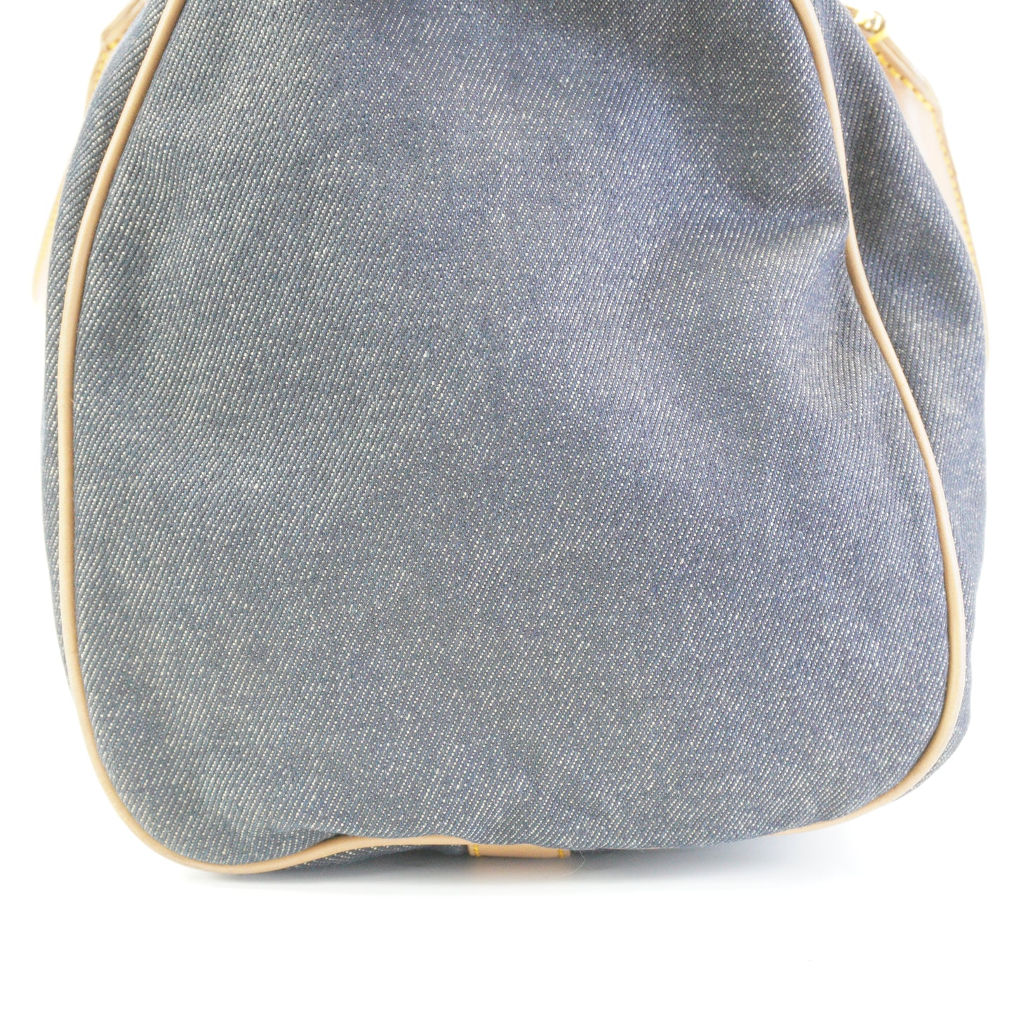 Dior	Denim Boston Large Blue GHW