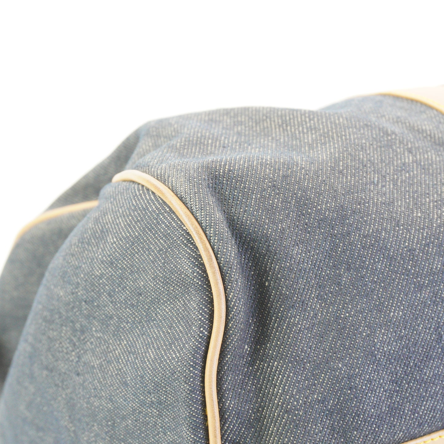 Dior	Denim Boston Large Blue GHW