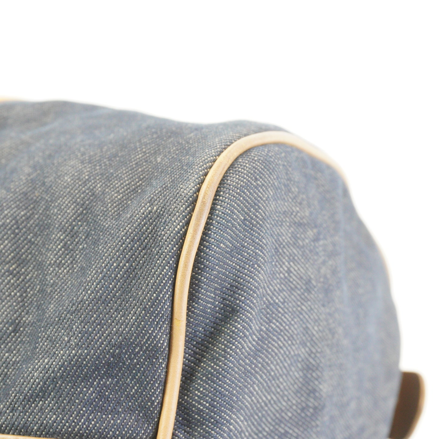 Dior	Denim Boston Large Blue GHW