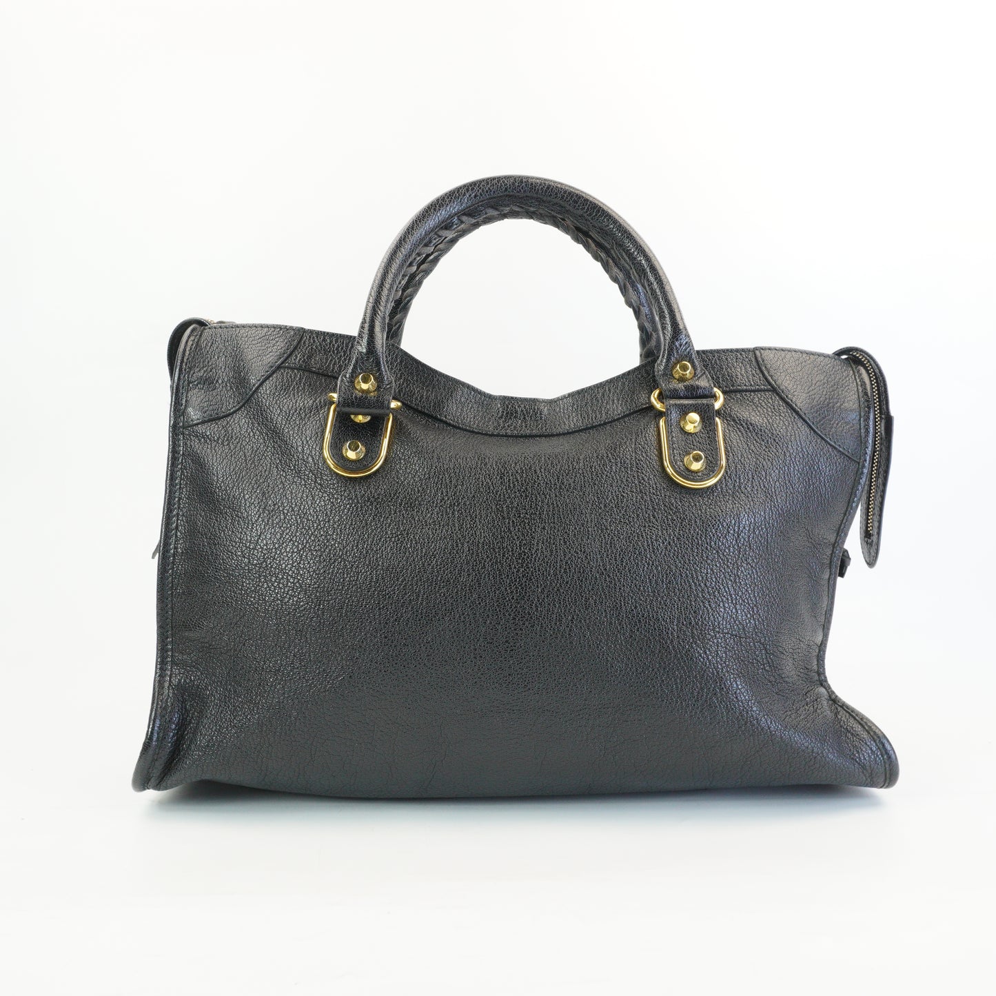 Balenciaga Metallic Edge CIty Bag Black GHW Large