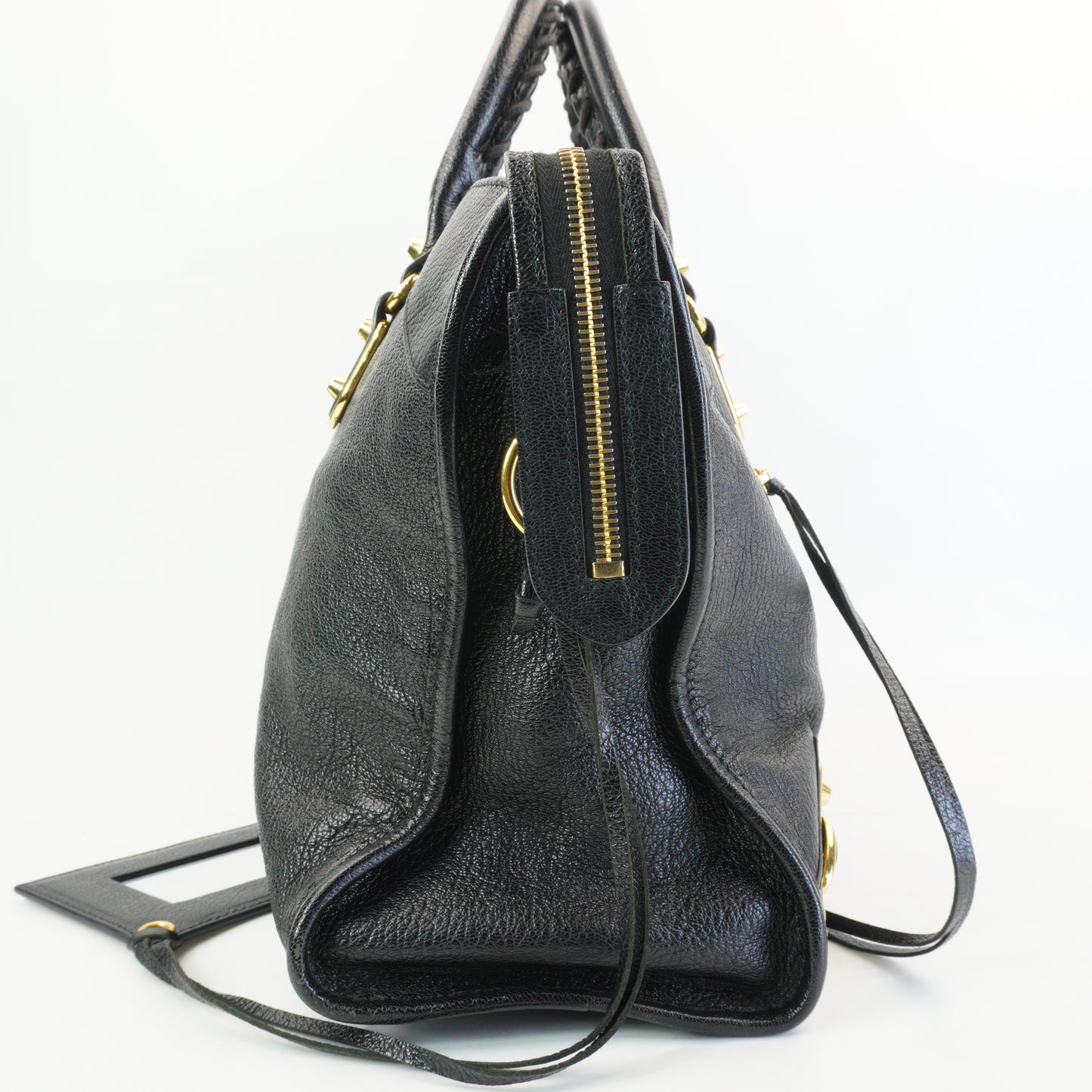 Balenciaga Metallic Edge CIty Bag Black GHW Large
