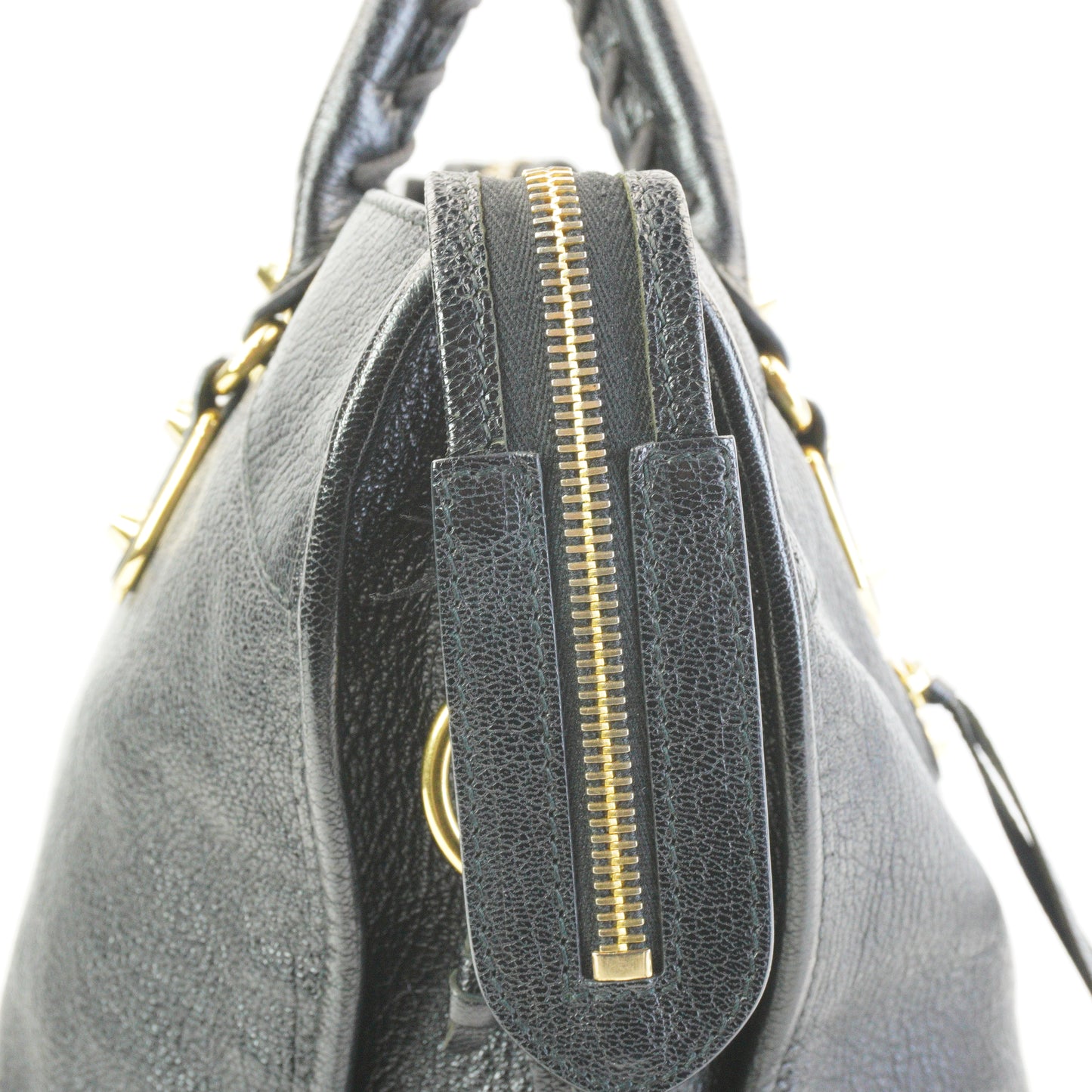 Balenciaga Metallic Edge CIty Bag Black GHW Large