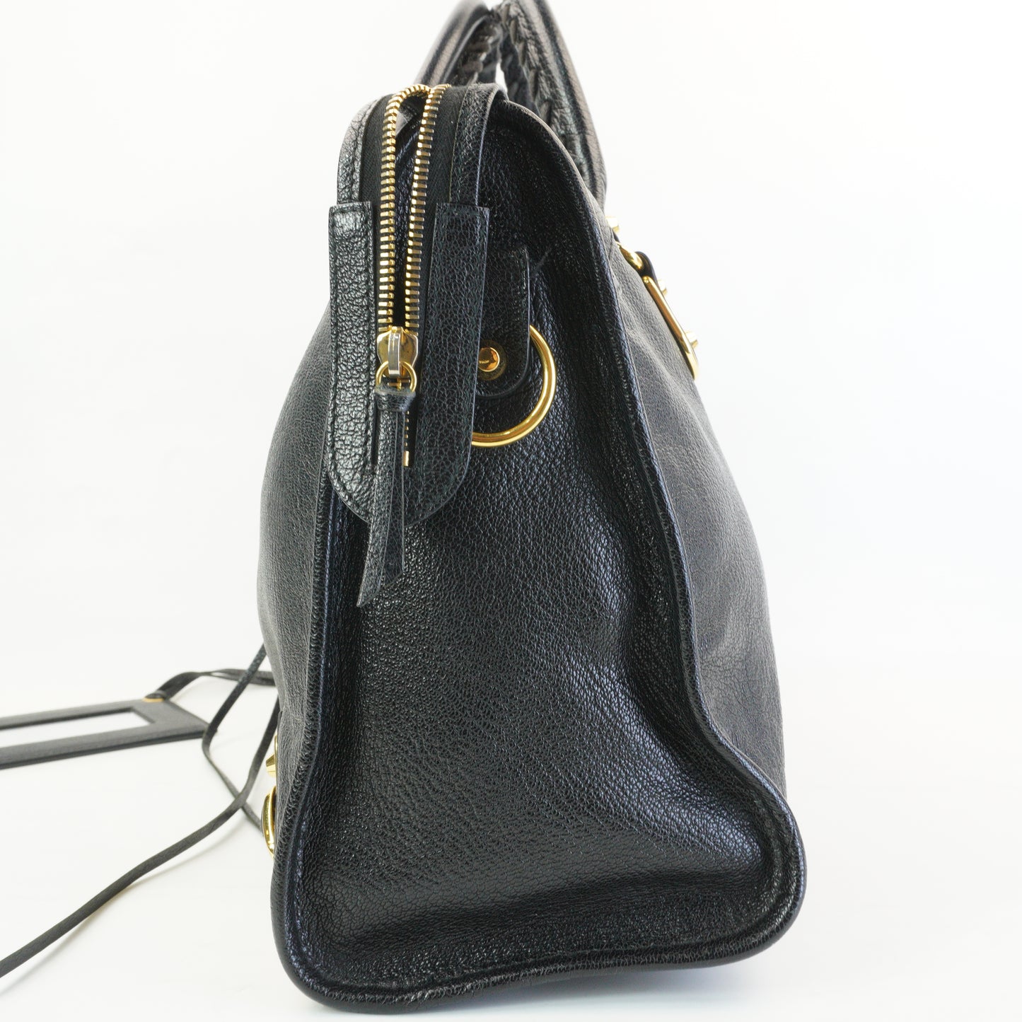 Balenciaga Metallic Edge CIty Bag Black GHW Large