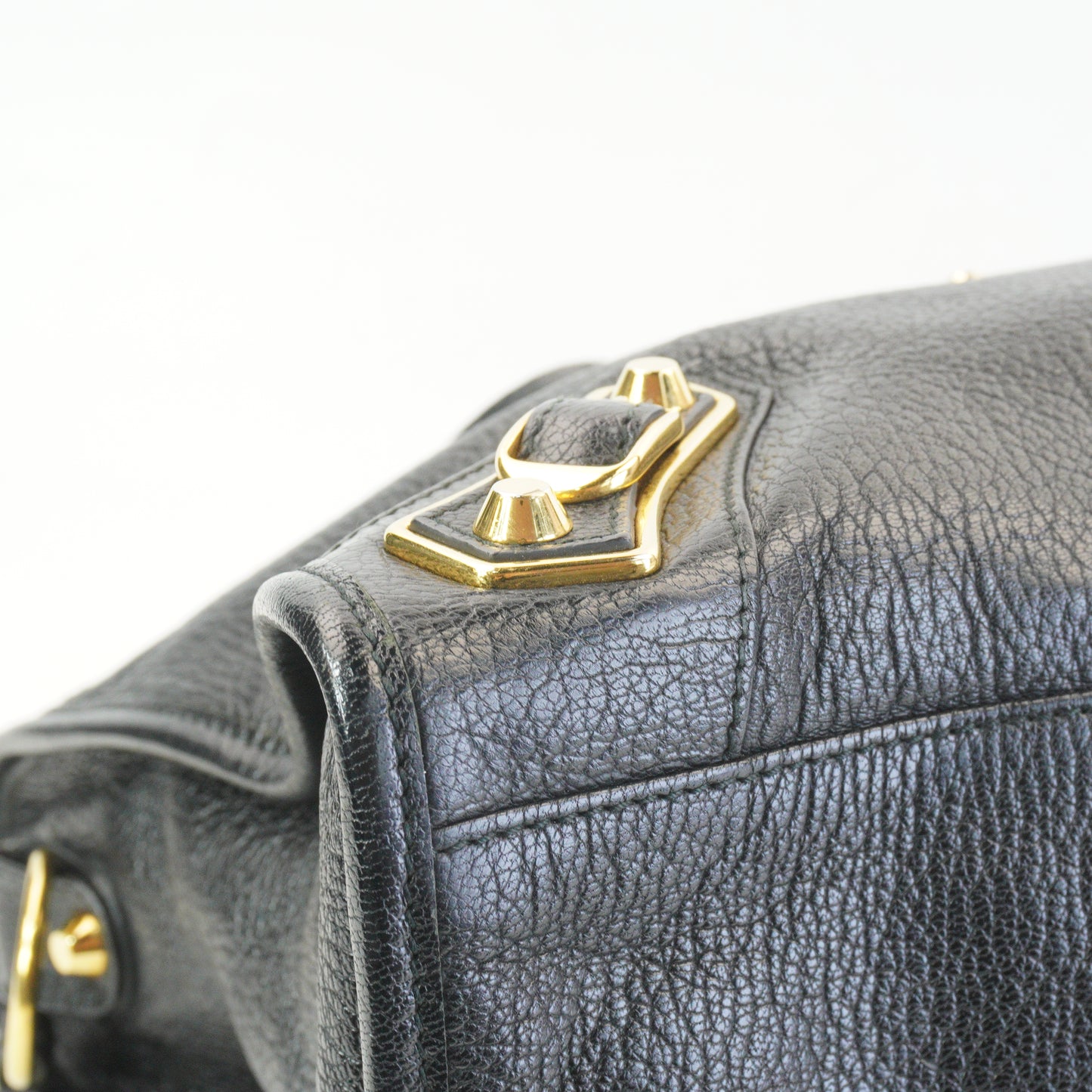 Balenciaga Metallic Edge CIty Bag Black GHW Large