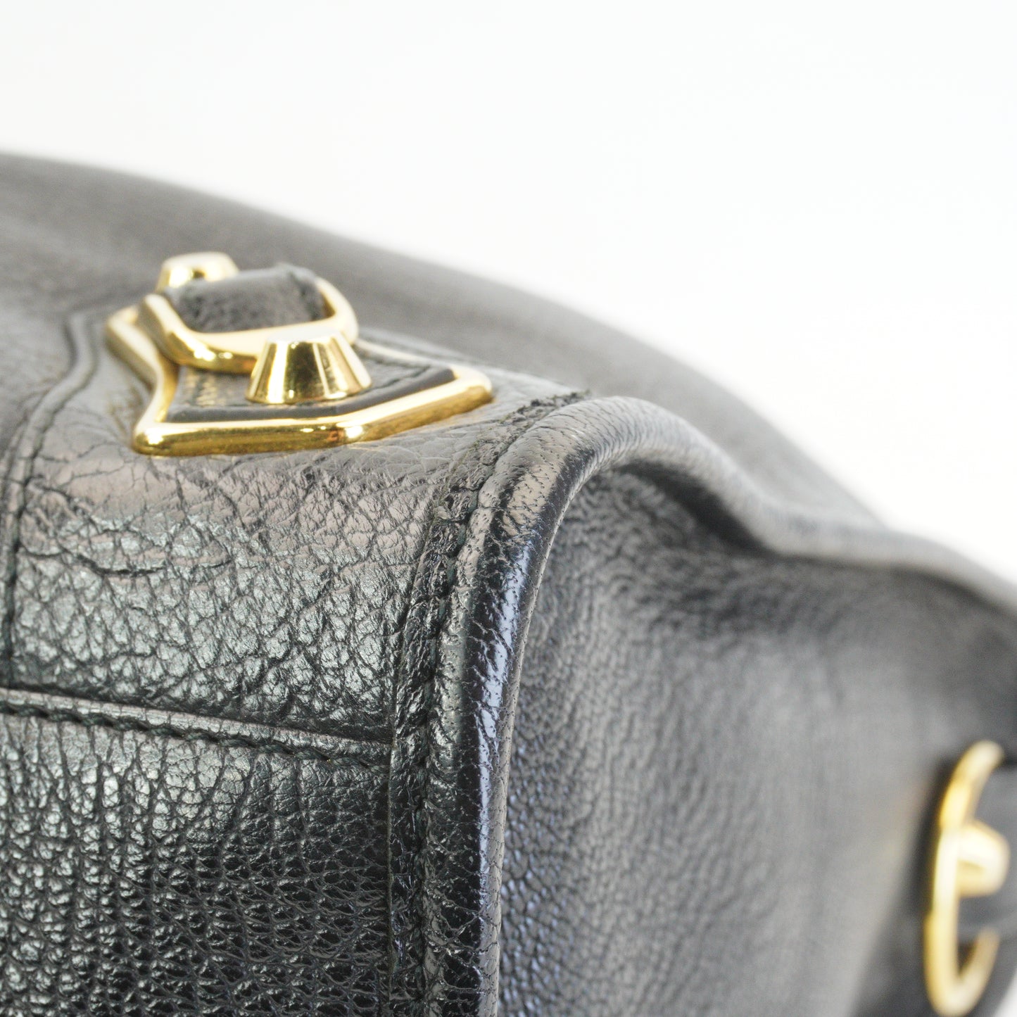 Balenciaga Metallic Edge CIty Bag Black GHW Large
