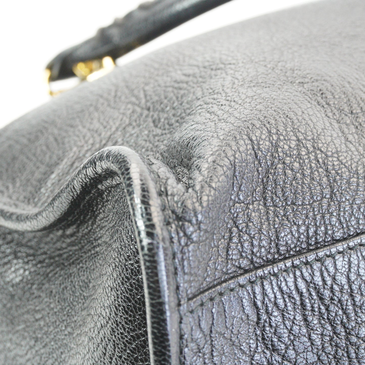 Balenciaga Metallic Edge CIty Bag Black GHW Large