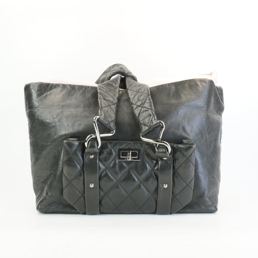 Chanel 8 Knots Tote Bag SHW Medium Black