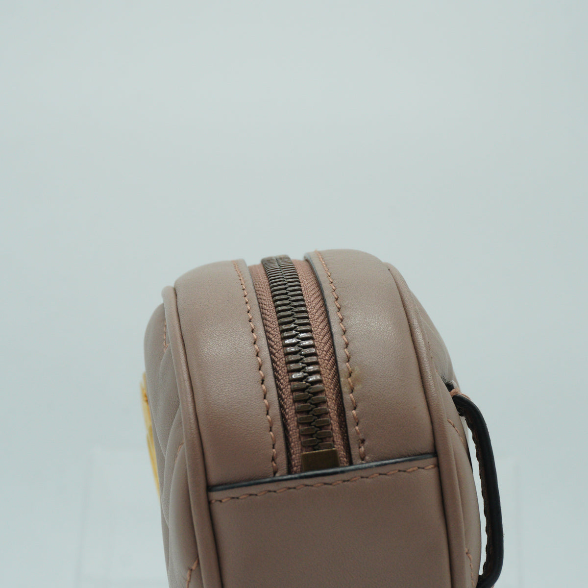 Gucci	GG Marmont Matelassé Small Belt Bag Beige GHW