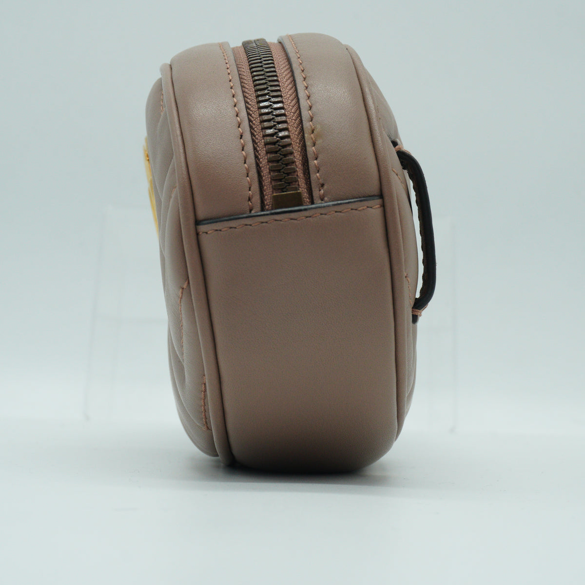 Gucci	GG Marmont Matelassé Small Belt Bag Beige GHW