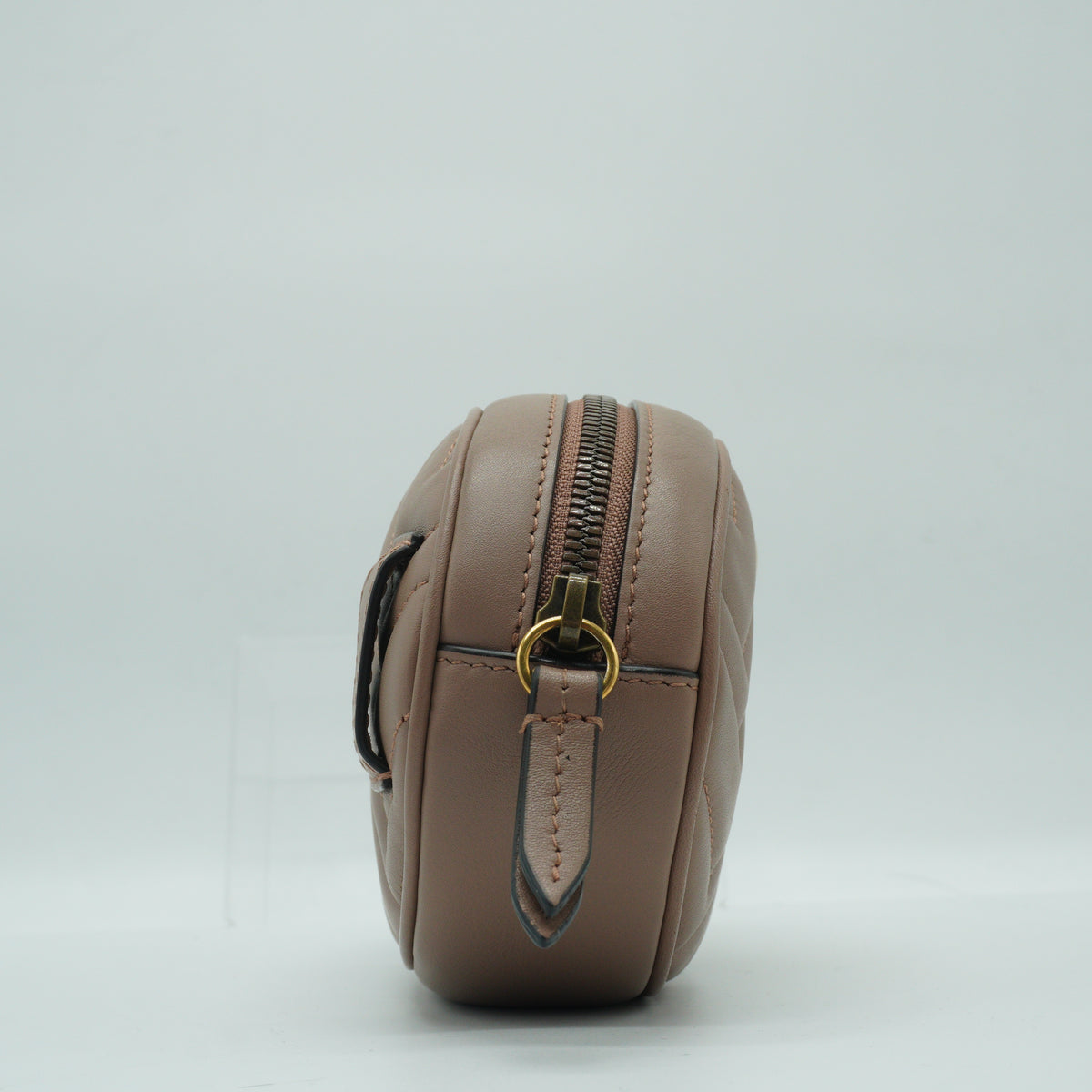 Gucci	GG Marmont Matelassé Small Belt Bag Beige GHW