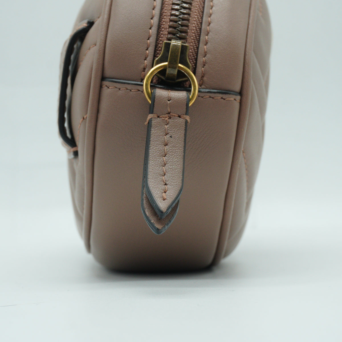 Gucci	GG Marmont Matelassé Small Belt Bag Beige GHW