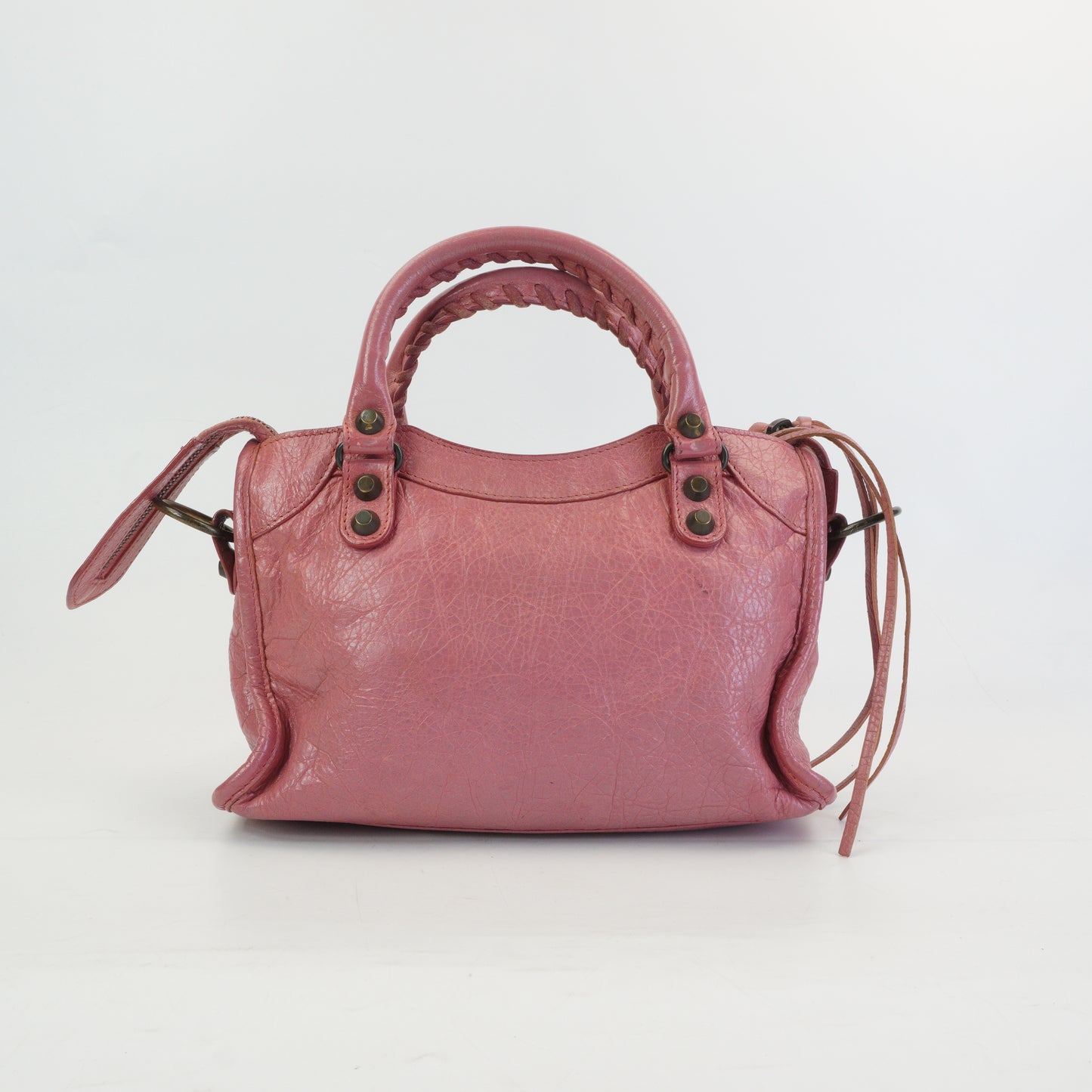 Balenciaga Lambskin City Bag Mini Pink MHW
