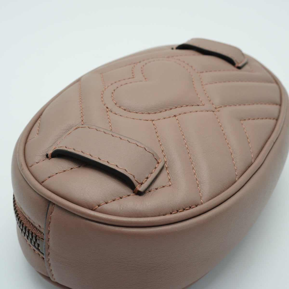 Gucci	GG Marmont Matelassé Small Belt Bag Beige GHW
