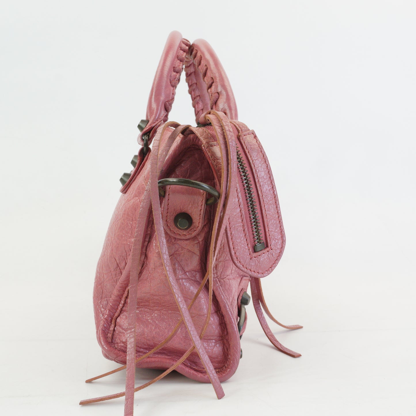 Balenciaga Lambskin City Bag Mini Pink MHW