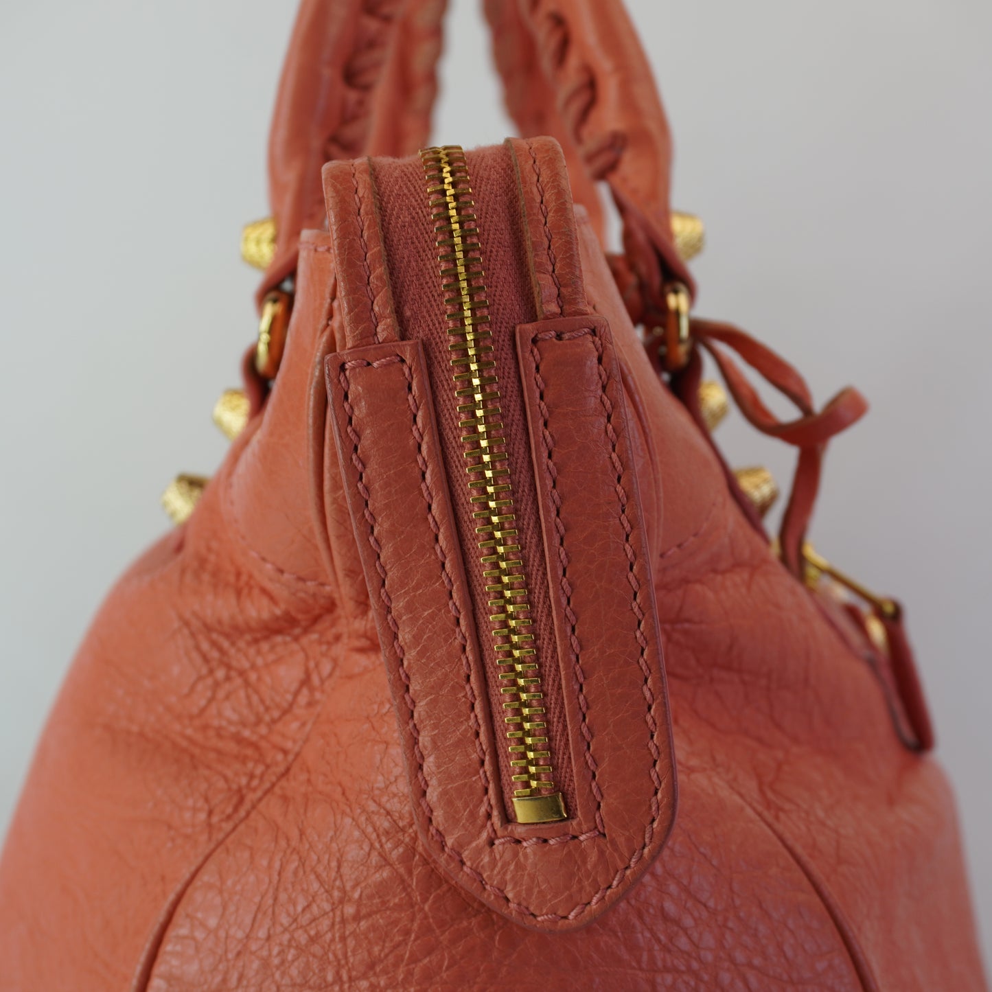 Balenciaga Giant 21 Gold Motorcycle City Bag