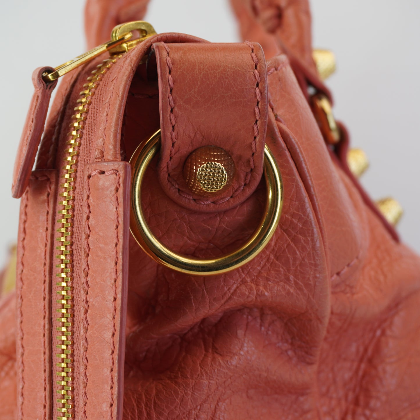 Balenciaga Giant 21 Gold Motorcycle City Bag