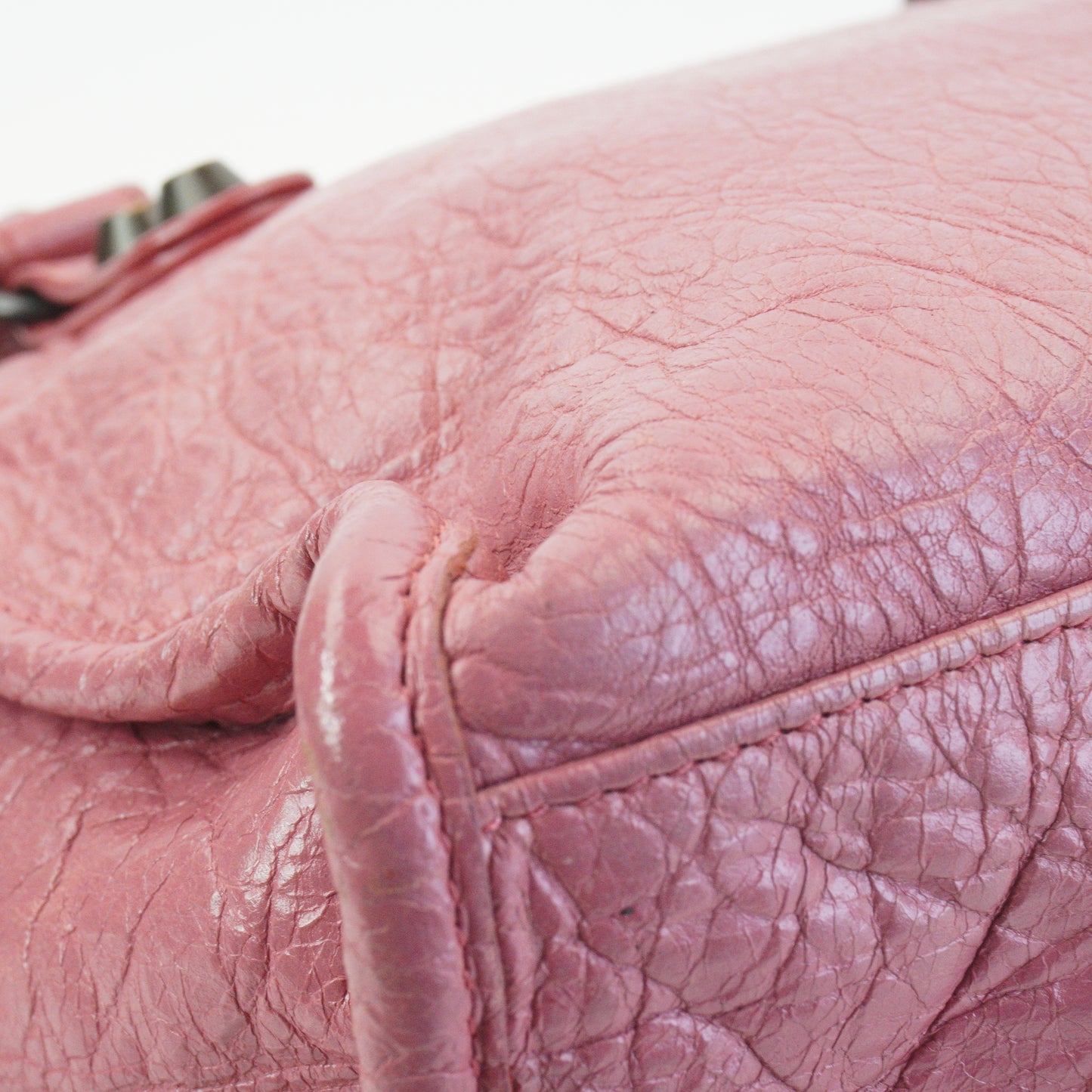 Balenciaga Lambskin City Bag Mini Pink MHW