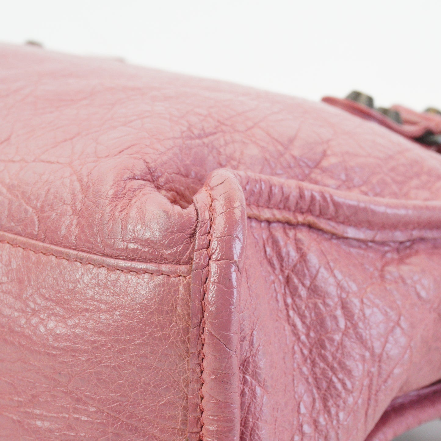 Balenciaga Lambskin City Bag Mini Pink MHW