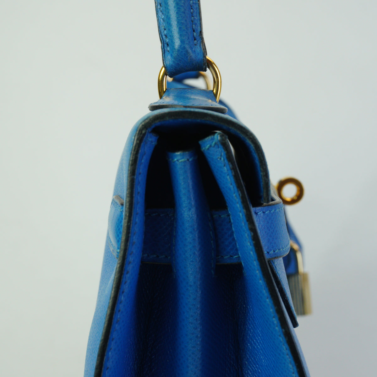 Hermes Kelly Sellier Epsom Blue without Strap