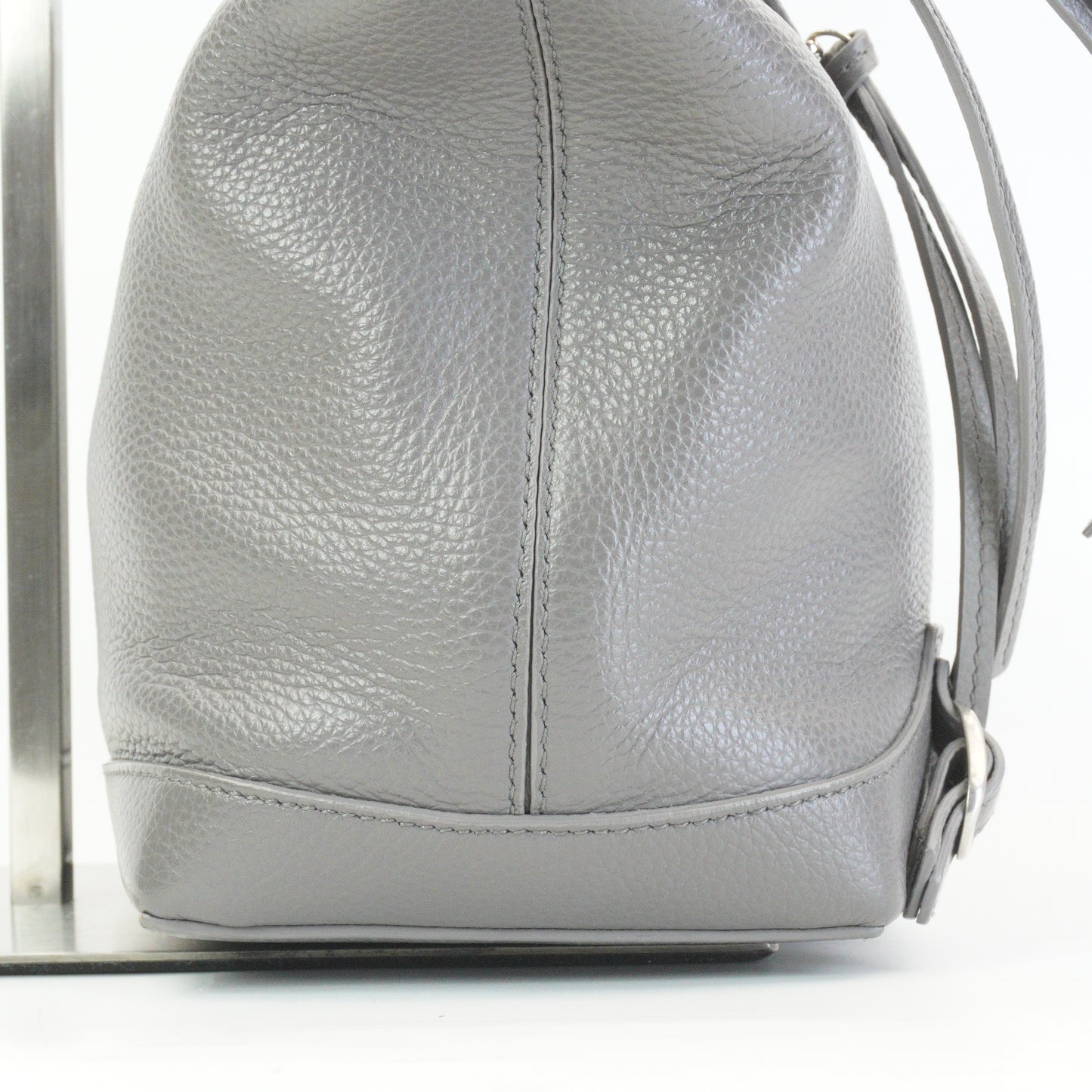 Balenciaga Neo Classic Hobo Pebbled Small Grey SHW