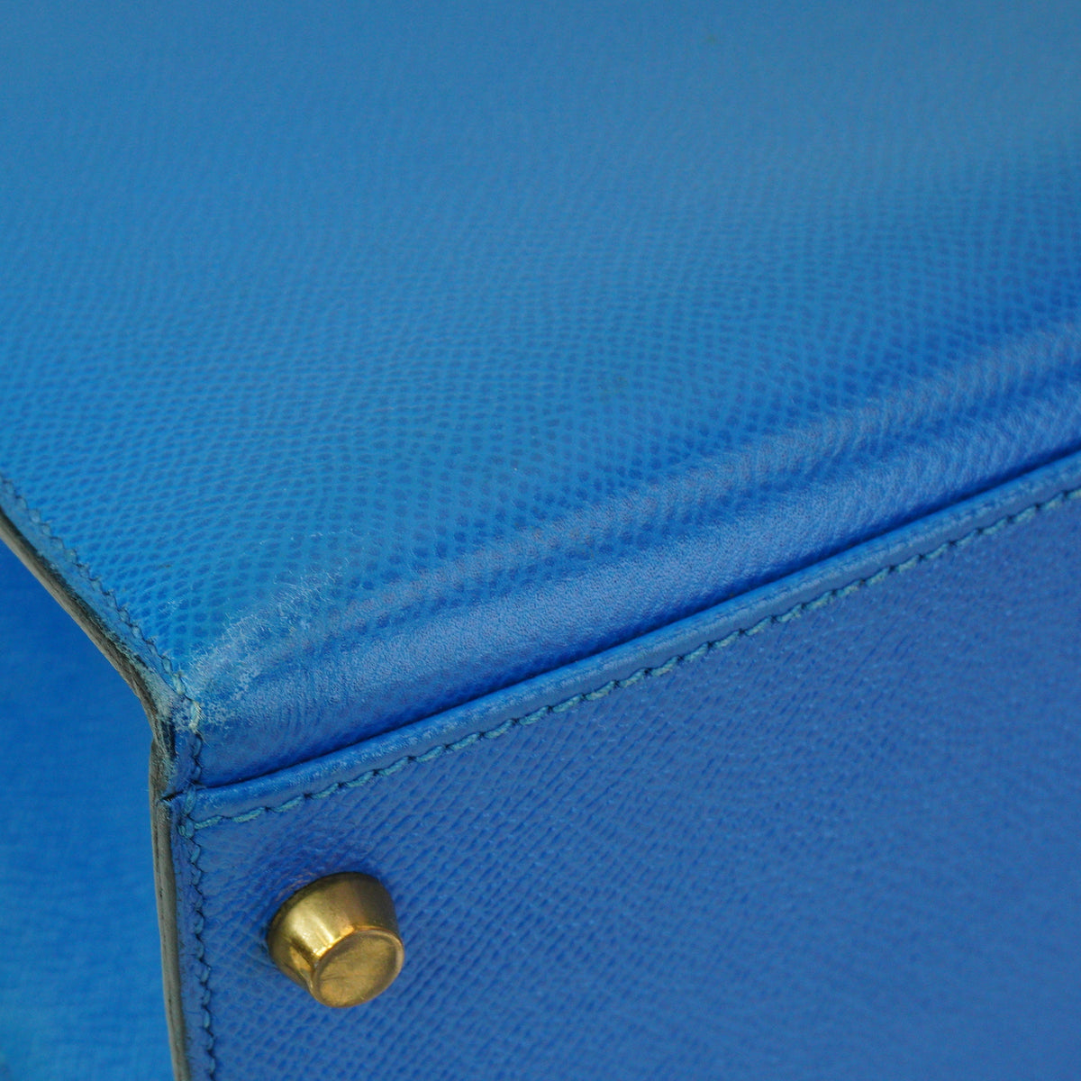 Hermes Kelly Sellier Epsom Blue without Strap