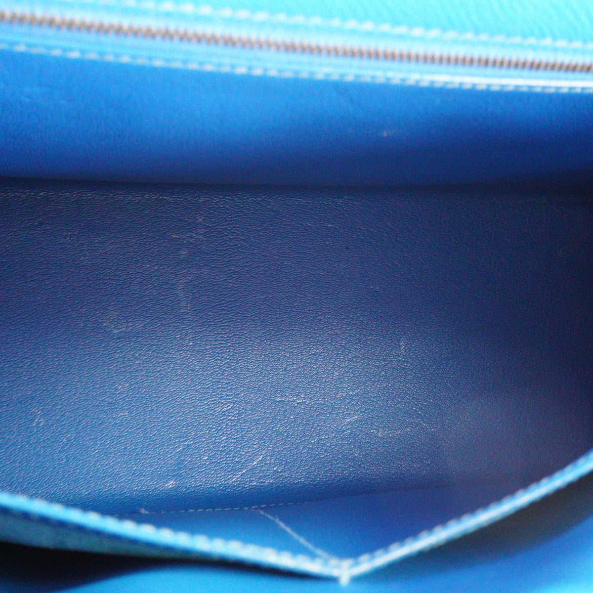 Hermes Kelly Sellier Epsom Blue without Strap