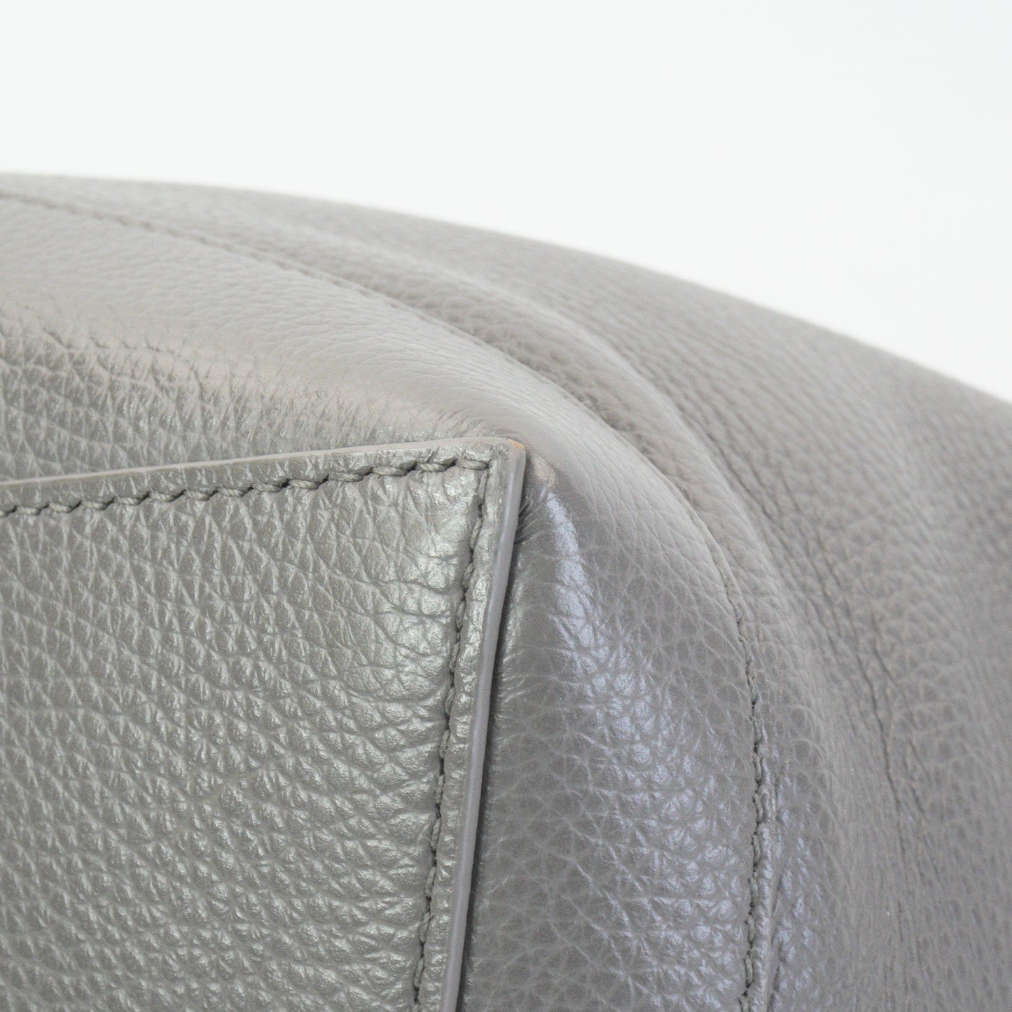 Balenciaga Neo Classic Hobo Pebbled Small Grey SHW