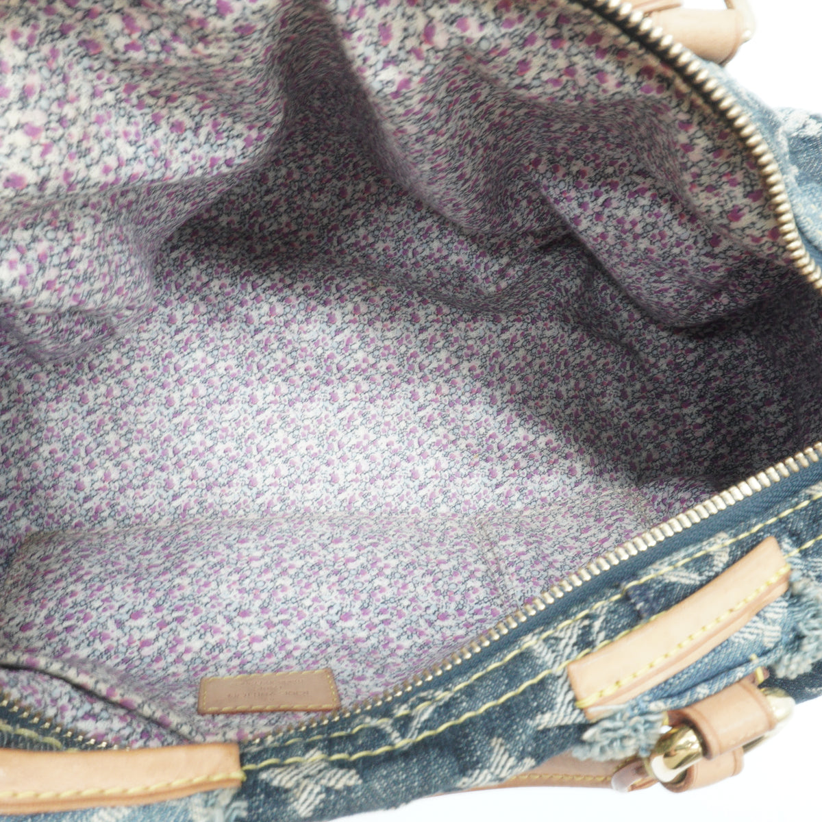 Louis Vuitton	Denim Patchwork Speedy 30 GHW
