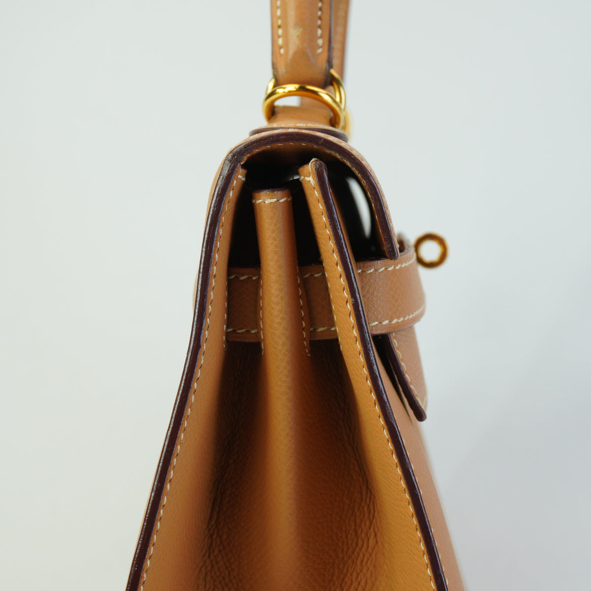 Hermes Kelly Sellier Epsom Beige with Strap