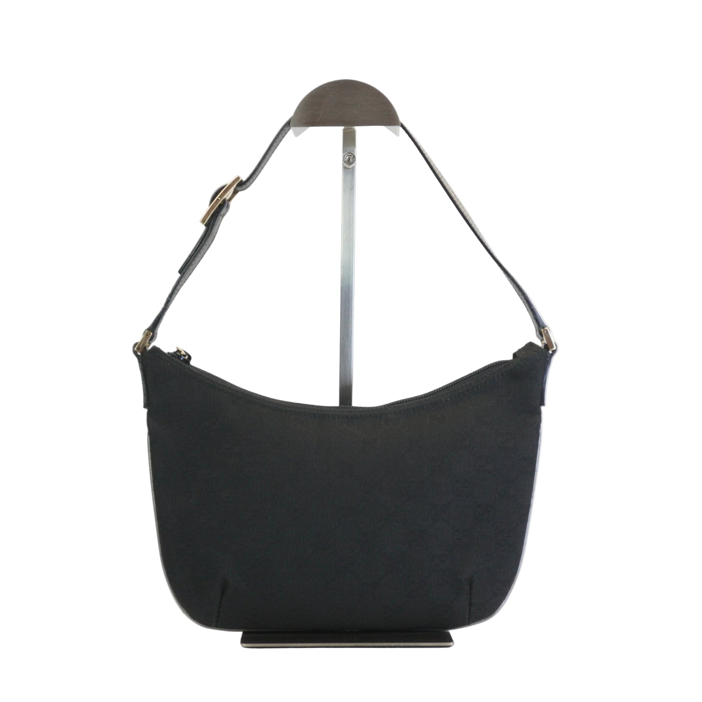 Gucci GG Canvas Pochette Shoulder Bag Small Black SHW