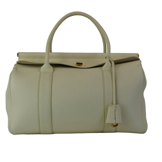 Loro Piana Loom Bag white