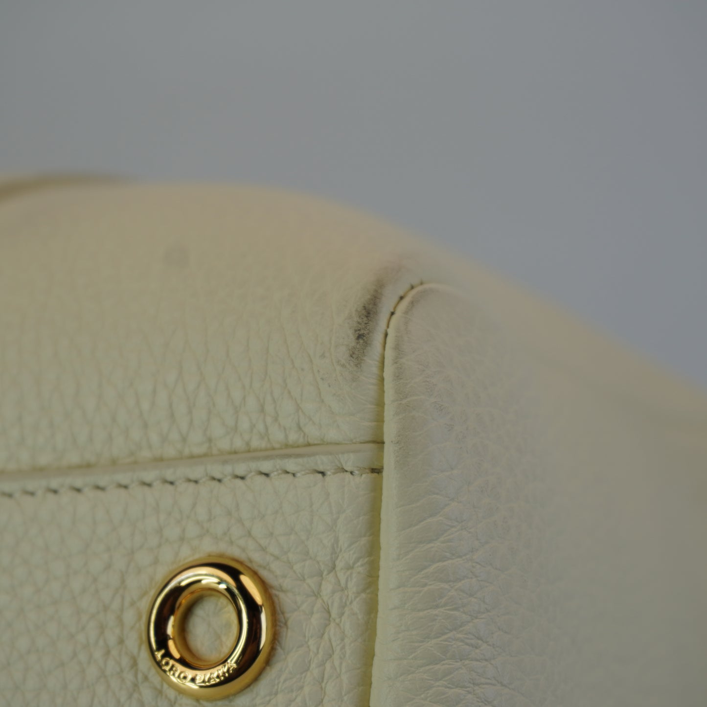 Loro Piana Loom Bag white
