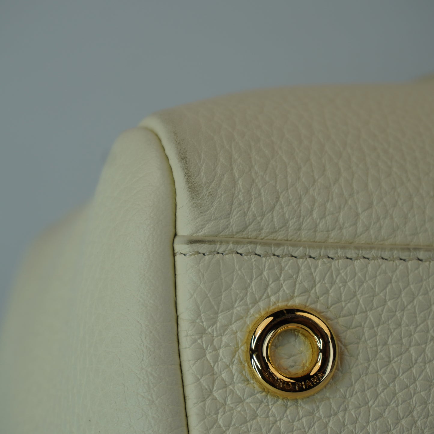 Loro Piana Loom Bag white