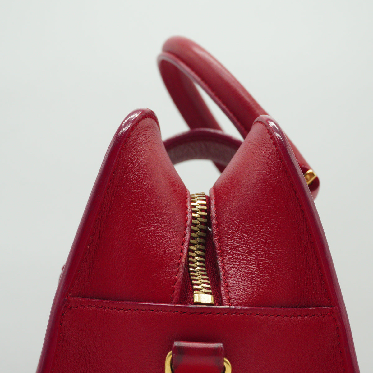 YSL	Cabas Bag Medium Red GHW