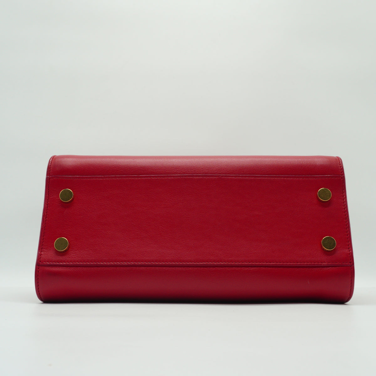 YSL	Cabas Bag Medium Red GHW
